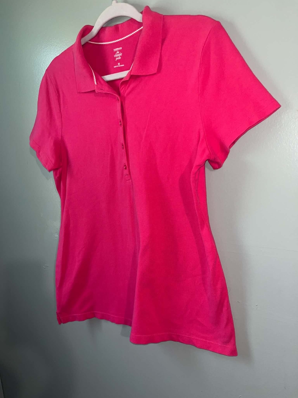 Women's Pink Polo Shirt - Classic Short-Sleeve
